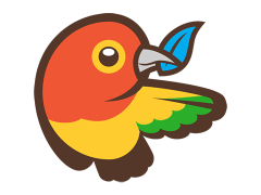 das Bower Logo, ein Vogel