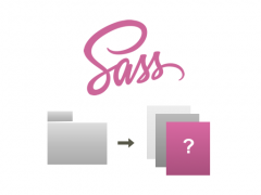 SASS-Schriftzug und Ordnerstruktur
