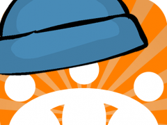 Das Webkrauts-Logo zu Ehren des Blue-Beanie-Days mit einer blauen Kappe verziert