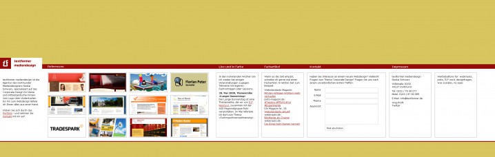 Relaunch von textformer.de - 1. Versuch