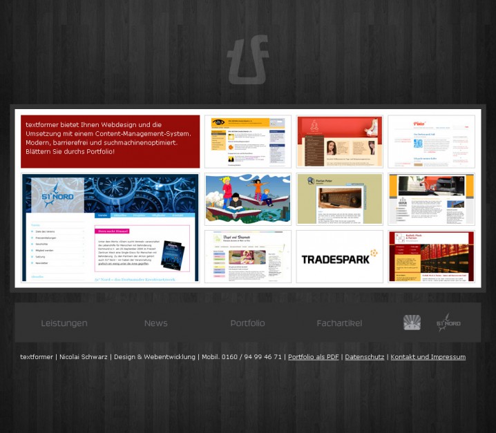 Relaunch von textformer.de - 3. Versuch