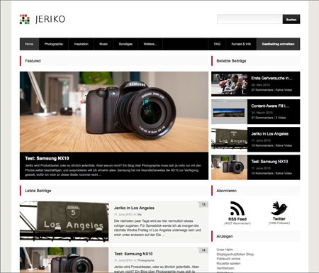 jeriko.de mit Grafiken