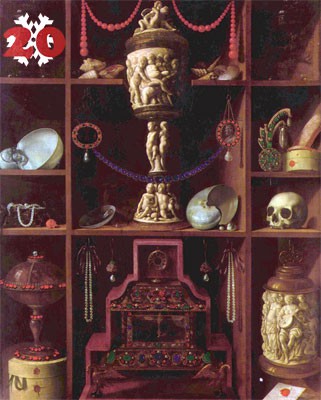 Gemälde: Johann Georg Hinz, Kleinodienschrank. 1666. Kunsthalle, Hamburg.