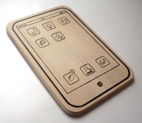 myBrett: Frühstücksbrettchen im iPhone-Look