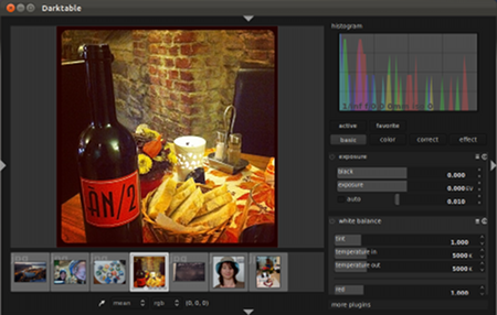 Screenshot: Darktable