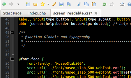 Screenshot: Komodo Edit
