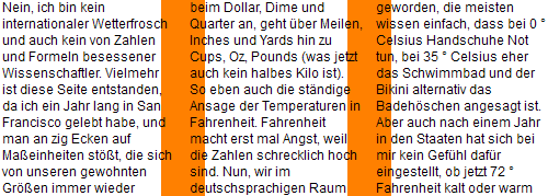 Firefox 8 Screenshot - dreispaltige Darstellung, die Trennlinie überlagert den Text der Spalten