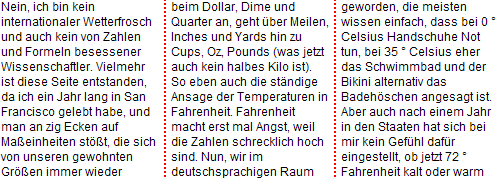 Opera 11 Screenshot - dreispaltige Darstellung mit rot-gepunkteten Trennlinien