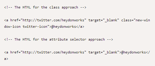 Das Beispiel von Smashing Magazine ohne JavaScript