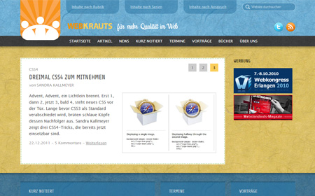 Screenshot des Relaunch-Prototypen